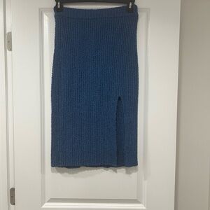 Current Air x Anthropologie Blue Sweater Skirt